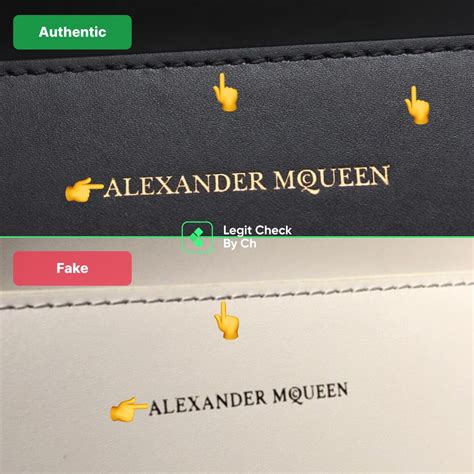 how to spot a fake alexander mcqueen bag|alexander mcqueen fake logo.